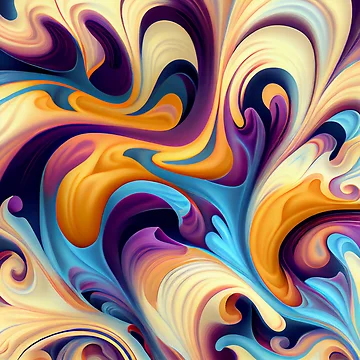 Vorschaubild zum Design Fluid Soft Impressionist Latin Pattern Digital Painting von CodeAndColors