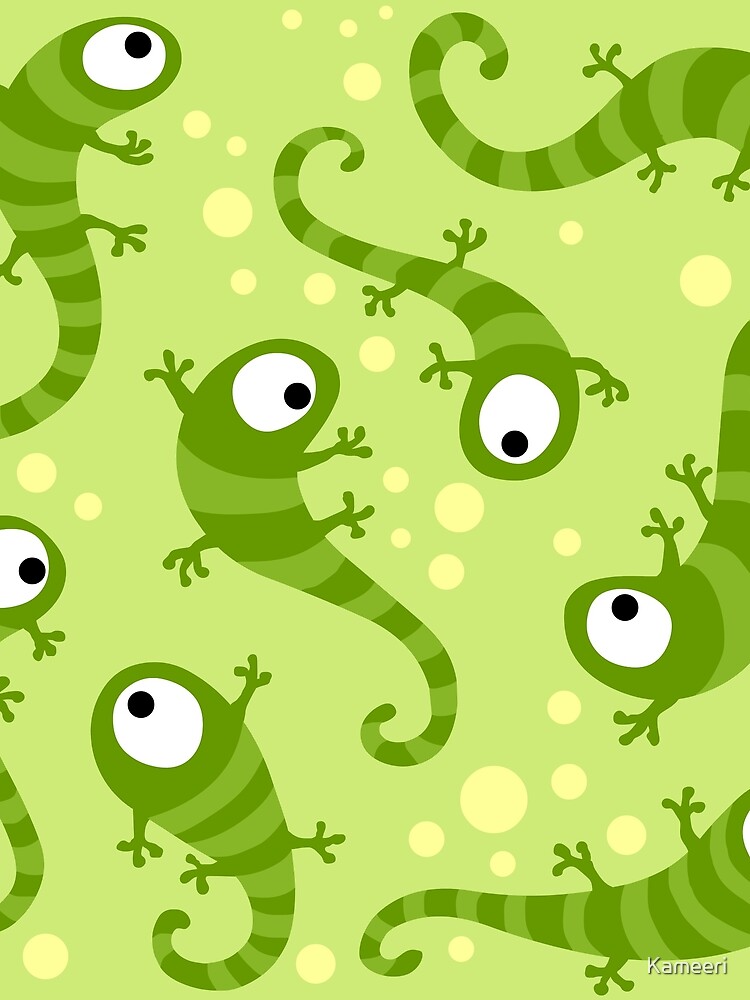 Crazy Gecko Green by Kameeri