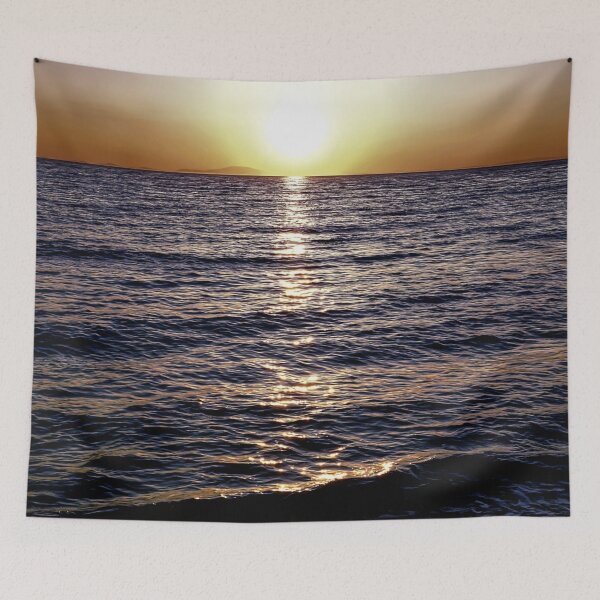 Item preview, Sun Above Bluish Shiny Sea designed and sold by ALEX PHOTO DREAMS.