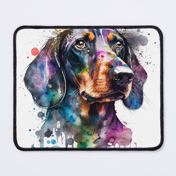 Item preview, Dachshund Colour Splash designed and sold by HookedOnDogz.