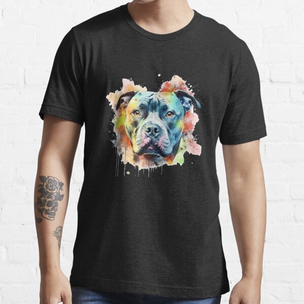 Item preview, English Staffordshire Bull Terrier Colour Splash designed and sold by HookedOnDogz.