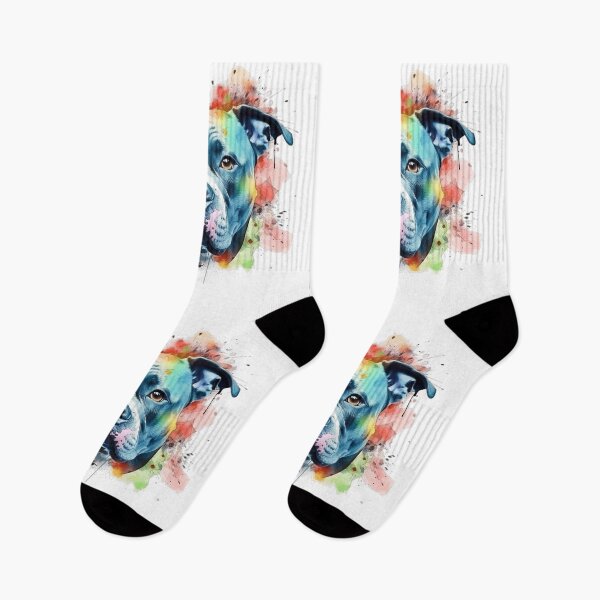 Item preview, English Staffordshire Bull Terrier Colour Splash designed and sold by HookedOnDogz.