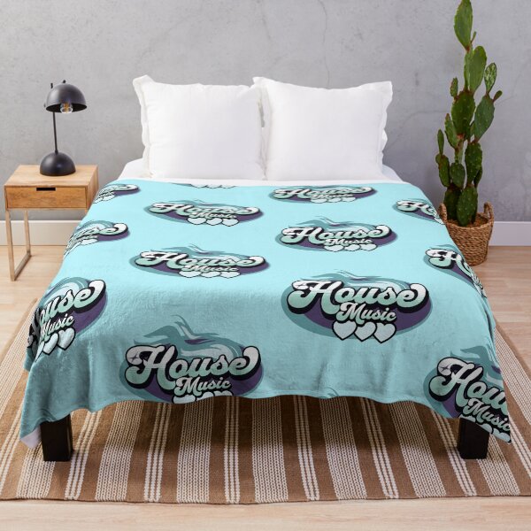 Item preview, HOUSE MUSIC - House Music Heat (Ice Blue/eggplant) designed and sold by Discothreadz.