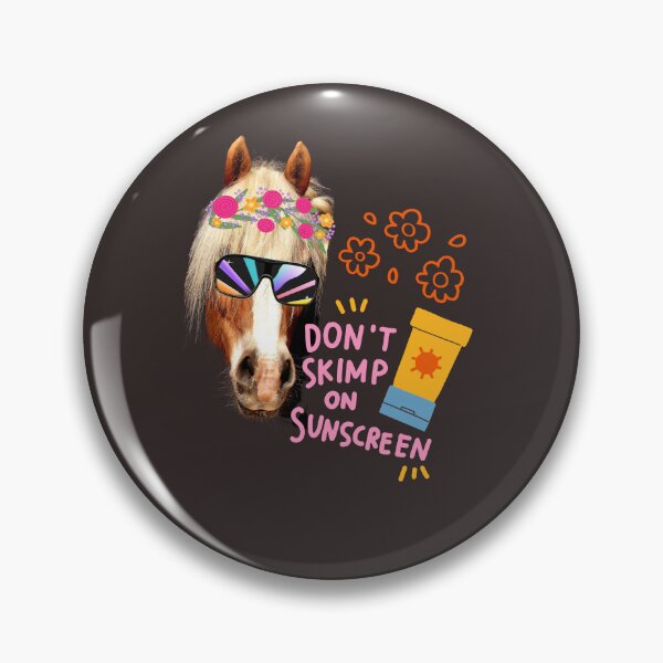 Item preview, DON'T SKIMP ON SUNSCREEN floral horse shirt+Ride into the Sun: Protecting You and Your Equine Companion designed and sold by Wang Yu  sheng.