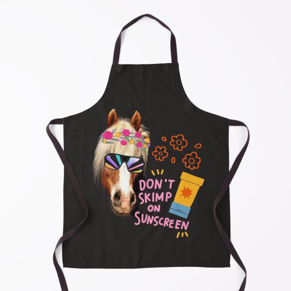 Item preview, DON'T SKIMP ON SUNSCREEN floral horse shirt+Ride into the Sun: Protecting You and Your Equine Companion designed and sold by Wang Yu sheng.