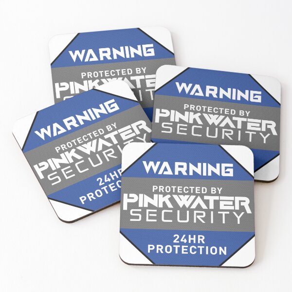 Item preview, Protected By Pinkwater Security designed and sold by GoMerchBubble.