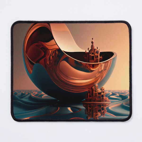 Artikelvorschau, Copper in a Tranquil Nutshell Digital Painting entworfen und verkauft von CodeAndColors.