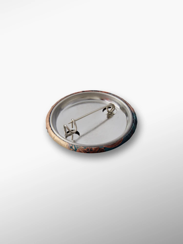 Thumbnail 2 von 3, Button, Copper in a Tranquil Nutshell Digital Painting designt und verkauft von CodeAndColors.