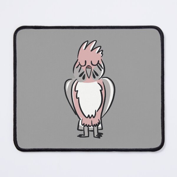 Item preview, Another sassy Standing cocky pink and grey cockatoo designed and sold by cheekyfoxart.