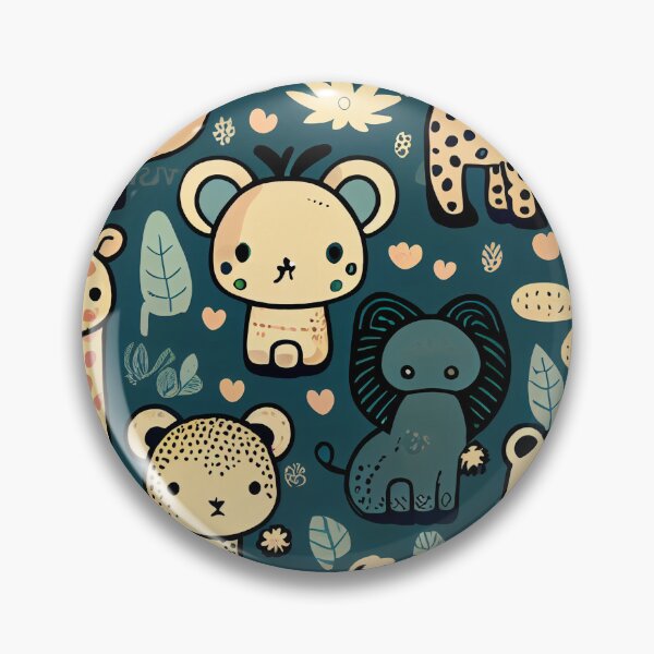 Artikelvorschau, Fine Kawaii Exotic Animal Print Pattern Digital Painting entworfen und verkauft von CodeAndColors.