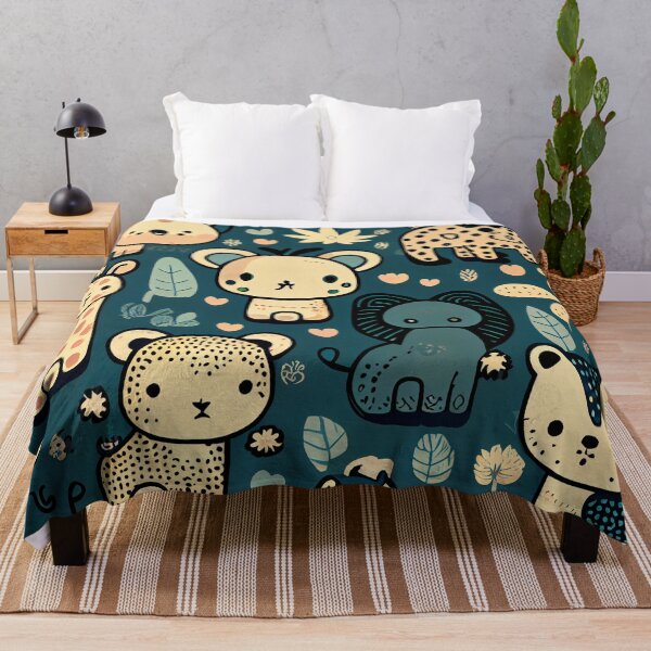 Item preview, Fine Kawaii Exotic Animal Print Pattern Digital Painting designed and sold by CodeAndColors.
