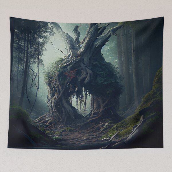 Item preview, The Forgotten Forest Digital Painting designed and sold by CodeAndColors.
