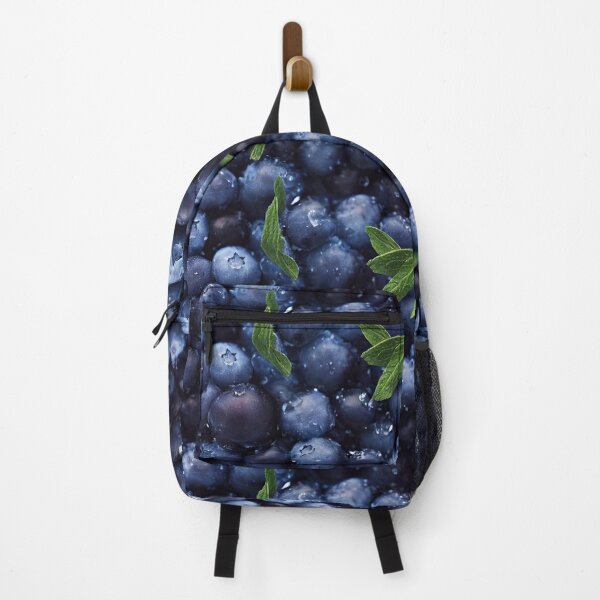 Item preview, iced blueberries, frozen berries, mint leaves, pattern designed and sold by Anastasias-Shop.