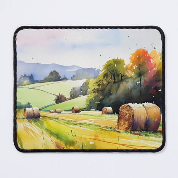 Item preview, Hay Bales in the Golden Valley 01 designed and sold by artgoldenvalley.