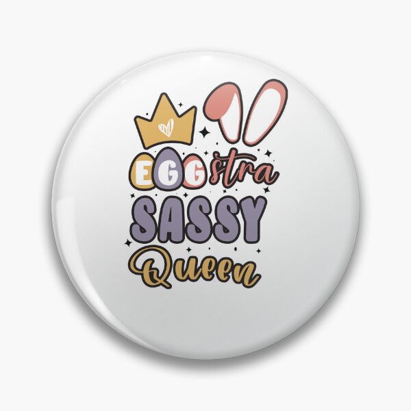 Item preview, Cute Girls Bunny Ears Crown Egg-stra Sassy Queen / Retro Colorful Happy Easter For Llittle Girls designed and sold by Run to Creations.