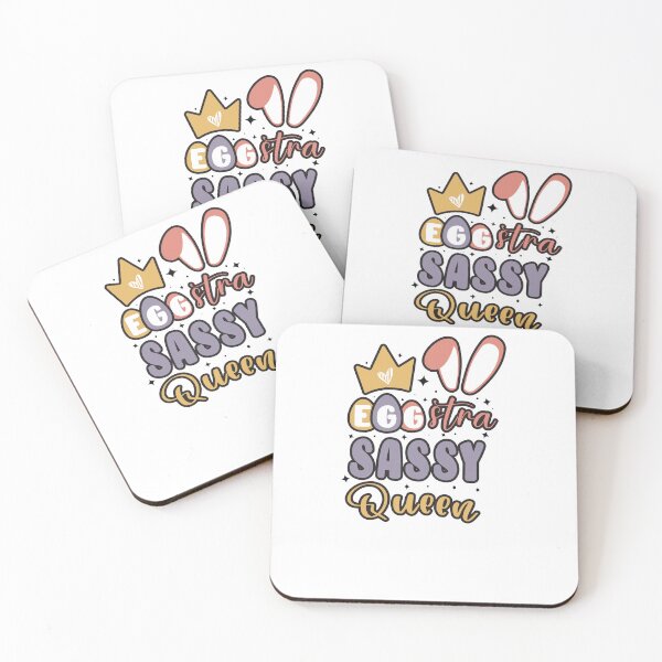Item preview, Cute Girls Bunny Ears Crown Egg-stra Sassy Queen / Retro Colorful Happy Easter For Llittle Girls designed and sold by Run to Creations.