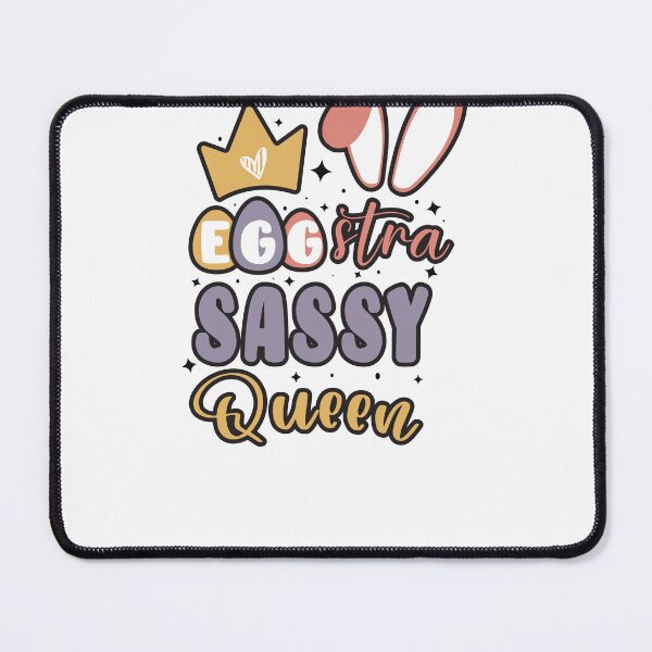 Item preview, Cute Girls Bunny Ears Crown Egg-stra Sassy Queen / Retro Colorful Happy Easter For Llittle Girls designed and sold by Run to Creations.