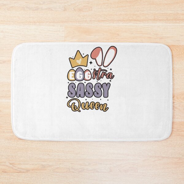Item preview, Cute Girls Bunny Ears Crown Egg-stra Sassy Queen / Retro Colorful Happy Easter For Llittle Girls designed and sold by Run to Creations.