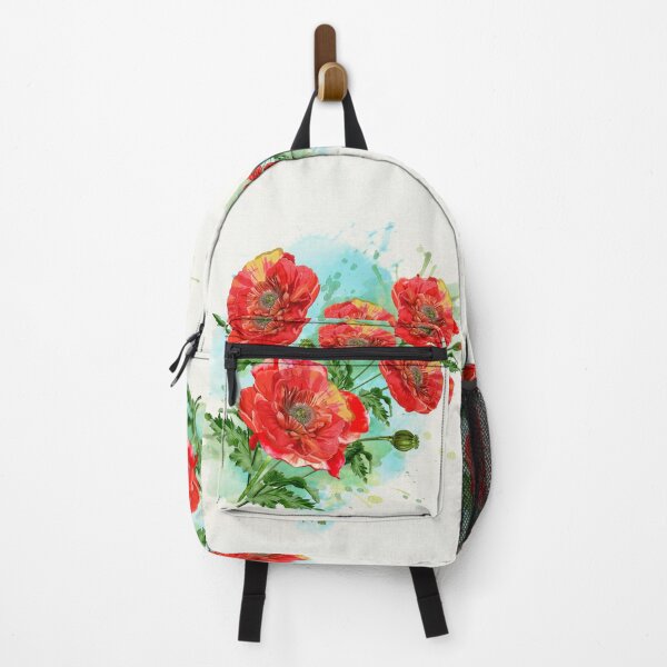 Item preview, Vibrant Red Poppy Abstract Watercolor Floral - TEXTURE WHITE designed and sold by Art-PraveenRai.