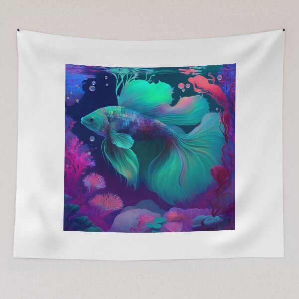 Item preview, Digital Betta Fish Psychedelic  designed and sold by shopfindingbeni.