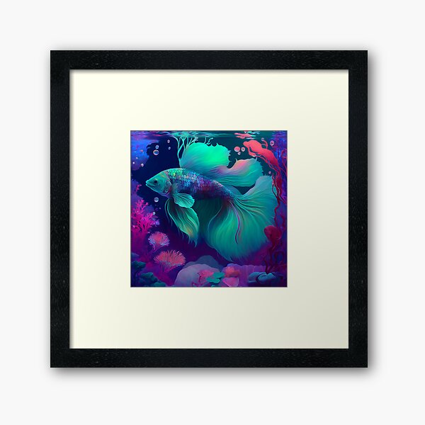 Item preview, Digital Betta Fish Psychedelic  designed and sold by shopfindingbeni.