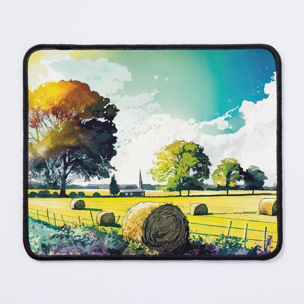 Item preview, Hay Bales in the Golden Valley 03 designed and sold by artgoldenvalley.