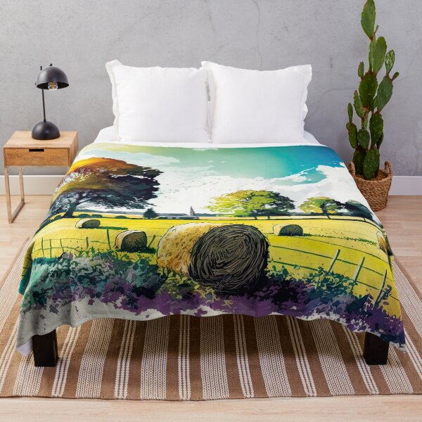 Item preview, Hay Bales in the Golden Valley 03 designed and sold by artgoldenvalley.