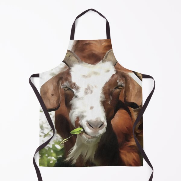 Item preview, Whimsical Artistic Portrait Of A Goat Grazing designed and sold by taiche.