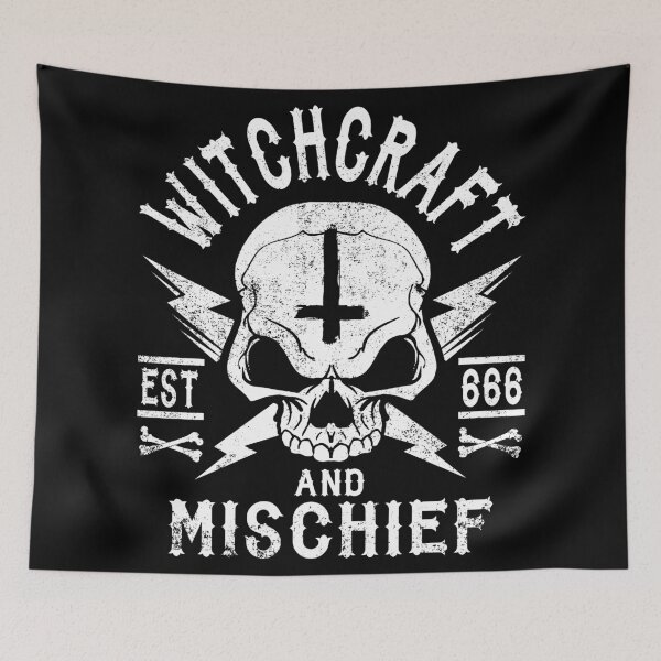 Item preview, WITCHCRAFT AND MISCHIEF, WICCA, SATANISM AND THE OCCULT designed and sold by ShirtWreck.