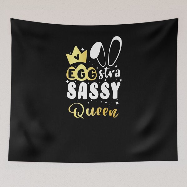 Item preview, Egg-stra Sassy Queen with Cute Gold Gradient Easter Vibes for Little Girls designed and sold by Run to Creations.