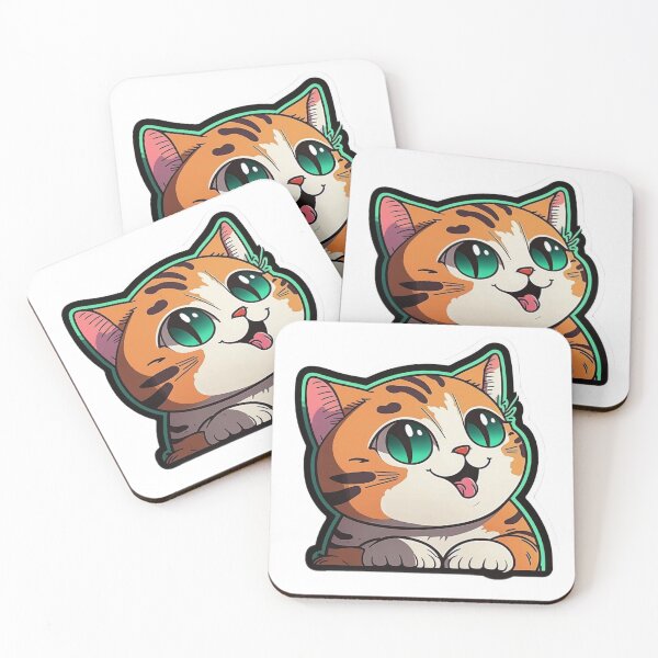 Item preview, Cute Happy Cat designed and sold by KukiStickers.