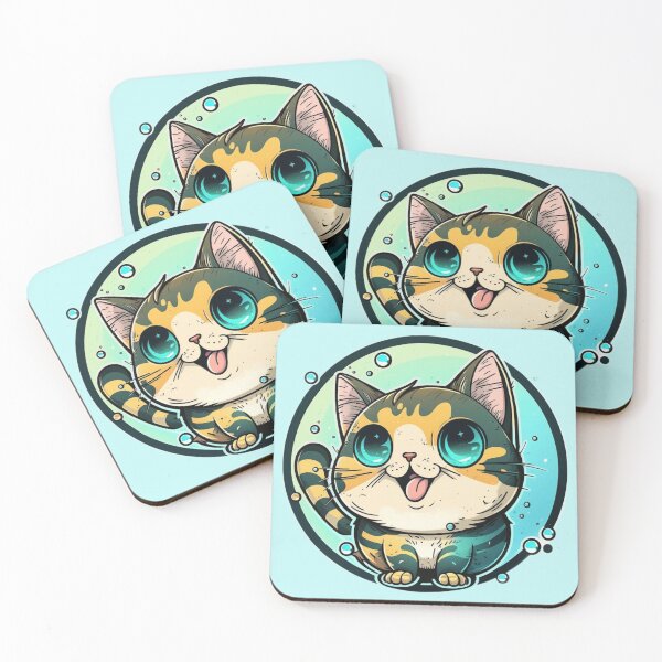 Item preview, Cute Happy Cat designed and sold by KukiStickers.