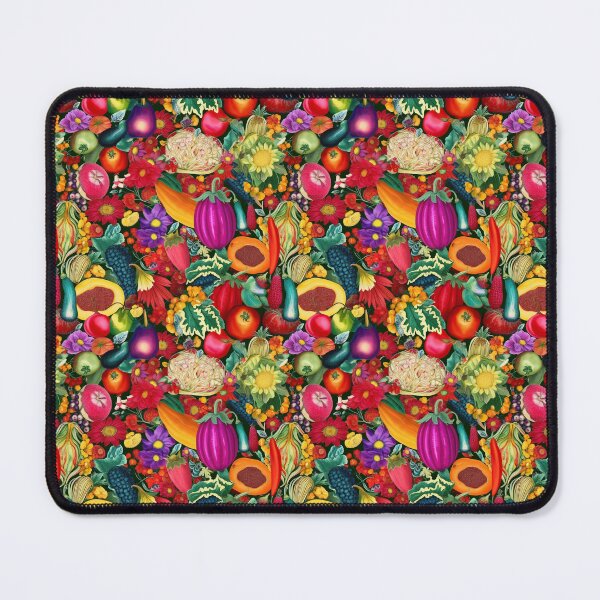 Item preview, Garden produce - fruits, vegetables, flowers colorful vibrant summer pattern designed and sold by avataraustin.