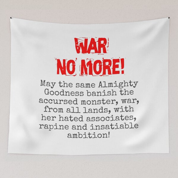 Item preview, May The Same Almighty Goodness - Anti-War Quote designed and sold by CrankyOldDude.