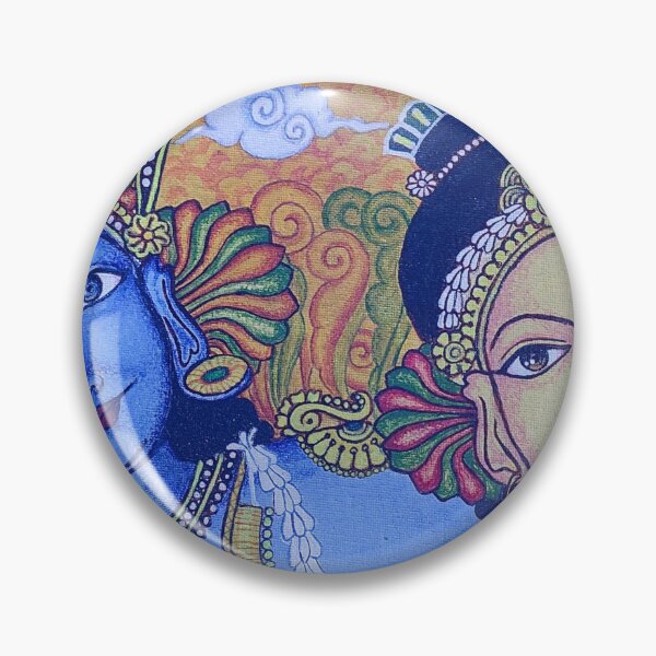 Item preview, Radha Krishna Mural  designed and sold by wooxycreations.