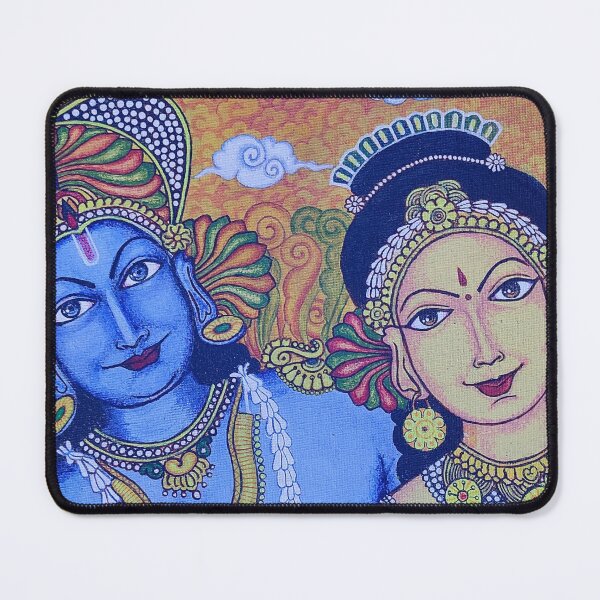 Item preview, Radha Krishna Mural  designed and sold by wooxycreations.