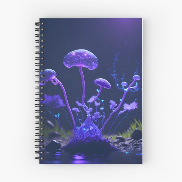Artikelvorschau, Magic Mushrooms Cluster Nachtszene - Pilze entworfen und verkauft von internlvisions.