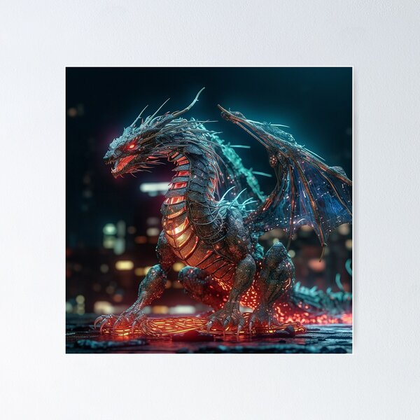 Item preview, Get Lost in a Fantasy World with This Crystal and Metal Dragon designed and sold by CreationP.