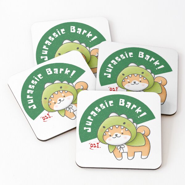 Item preview, Jurassic Bark - Kawaii Shiba Inu / Fun Japan designed and sold by royumi.