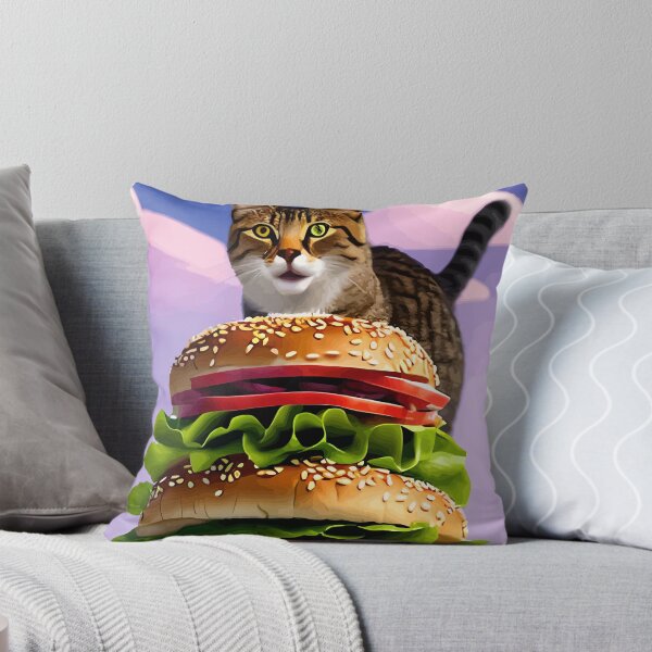 Item preview, The Cat and its Giant Burger designed and sold by ArtisticAllure1.