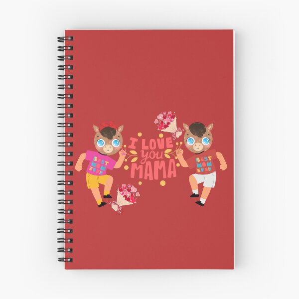 Item preview, Celebrate the Best Mom with a Fun and Unique Twist: Horse-Head T-Shirts with "I Love You Mom" Message designed and sold by Wang Yu  sheng.