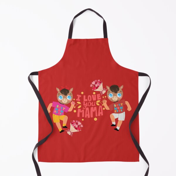 Item preview, Celebrate the Best Mom with a Fun and Unique Twist: Horse-Head T-Shirts with "I Love You Mom" Message designed and sold by Wang Yu sheng.
