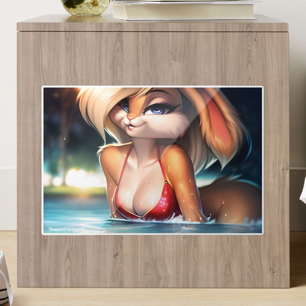 beautiful blond bunny furry pinup 