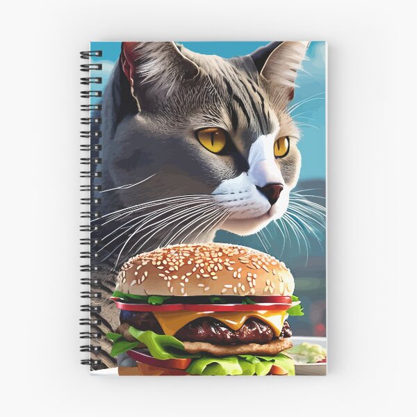 Item preview, The Cool Cat and its Giant Burger designed and sold by ArtisticAllure1.