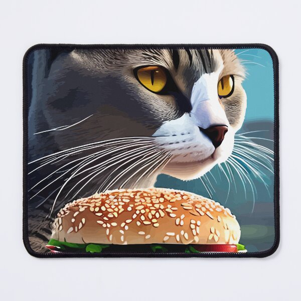 Item preview, The Cool Cat and its Giant Burger designed and sold by ArtisticAllure1.