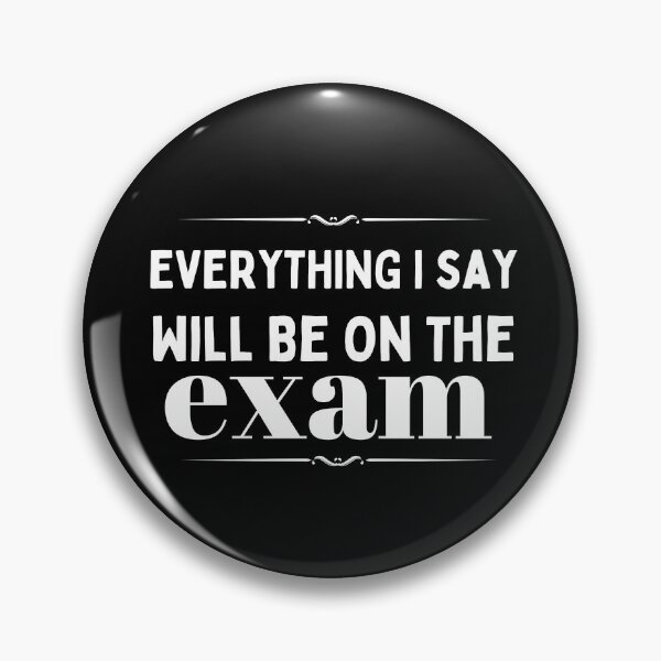 Artikelvorschau, Lustiges Lehrer-T-Shirt. Alles, was ich sage, wird in die Prüfung aufgenommen. College-Professor-Shirt. Lehrer-Geschenk. entworfen und verkauft von otmanoshop.