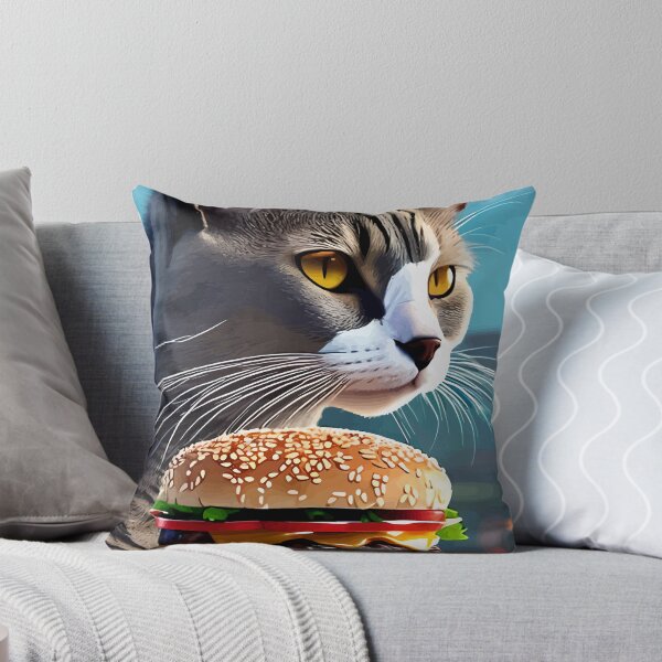 Item preview, The Cool Cat and its Giant Burger designed and sold by ArtisticAllure1.