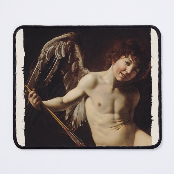Item preview, Love Conquers All - Caravaggio's Classic Portrait Painting designed and sold by Sergey Sedunov.