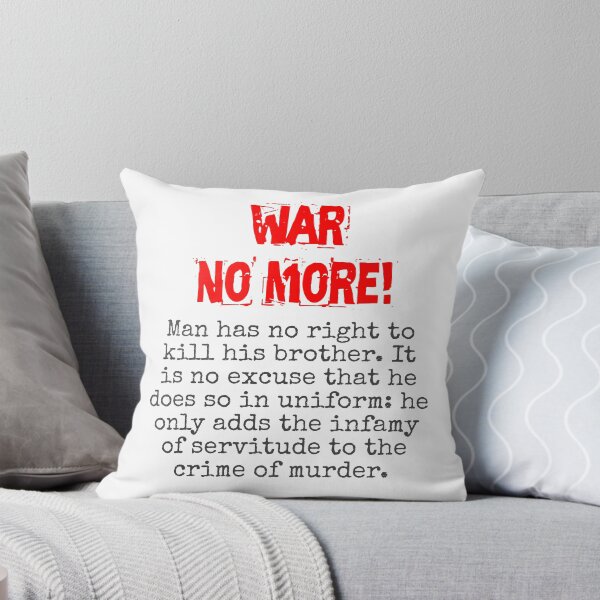 Artikelvorschau, Man Has No Right To Kill - Anti-War Quote entworfen und verkauft von CrankyOldDude.