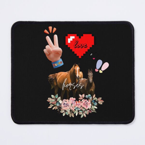 Item preview, Peace love horses sublimation design Flower animal PNG download Glitter leopard heart designed and sold by Wang Yu sheng.